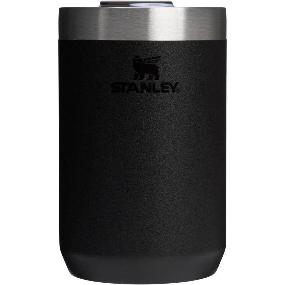 imageSTANLEY Everyday Camp Cup 12 oz Drink Through Lid Cup for Coffee Tea and Drinks Insulated Stainless Steel BPAFree Black 20Black 20