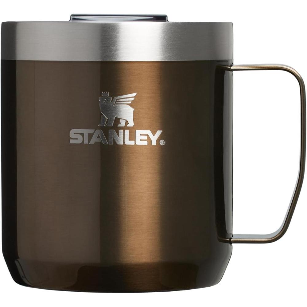 imageSTANLEY Everyday Camp Mug  Drink Through Lid  Cup for Coffee Tea and Drinks  Insulated Stainless Steel Coffee Mug  BPAFreeGunshine Metal