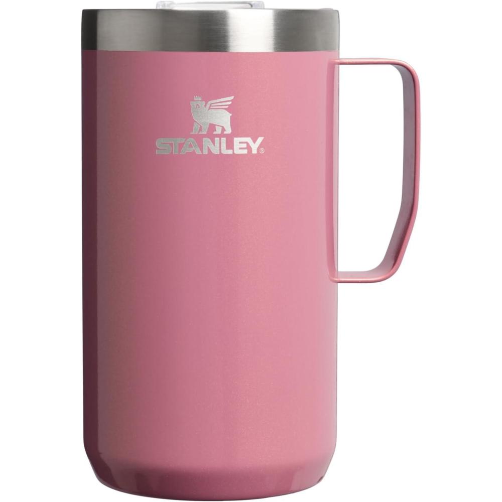 imageSTANLEY Everyday Camp Mug  Drink Through Lid  Cup for Coffee Tea and Drinks  Insulated Stainless Steel Coffee Mug  BPAFreePort Shimmer