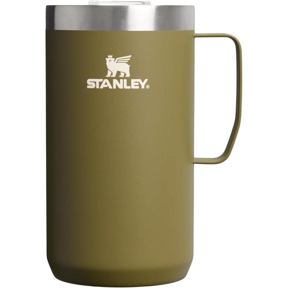 imageSTANLEY Everyday Camp Mug  Drink Through Lid  Cup for Coffee Tea and Drinks  Insulated Stainless Steel Coffee Mug  BPAFreeThyme