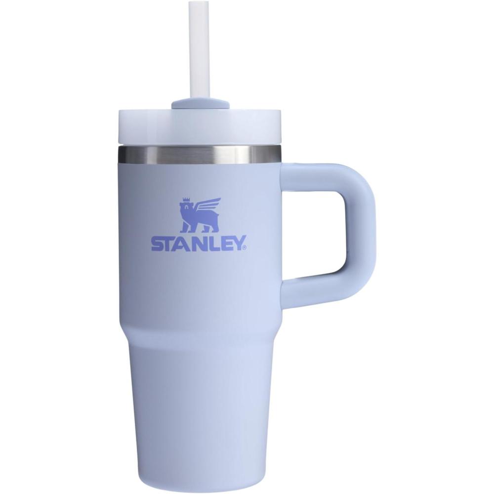 imageSTANLEY Quencher H20 Tumbler with Handle and Straw 30 oz  Flowstate 3Position Lid  Cup Holder Compatible for Travel  Insulated Stainless Steel Cup  BPAFree  Rose Quartz 20Dew Drop