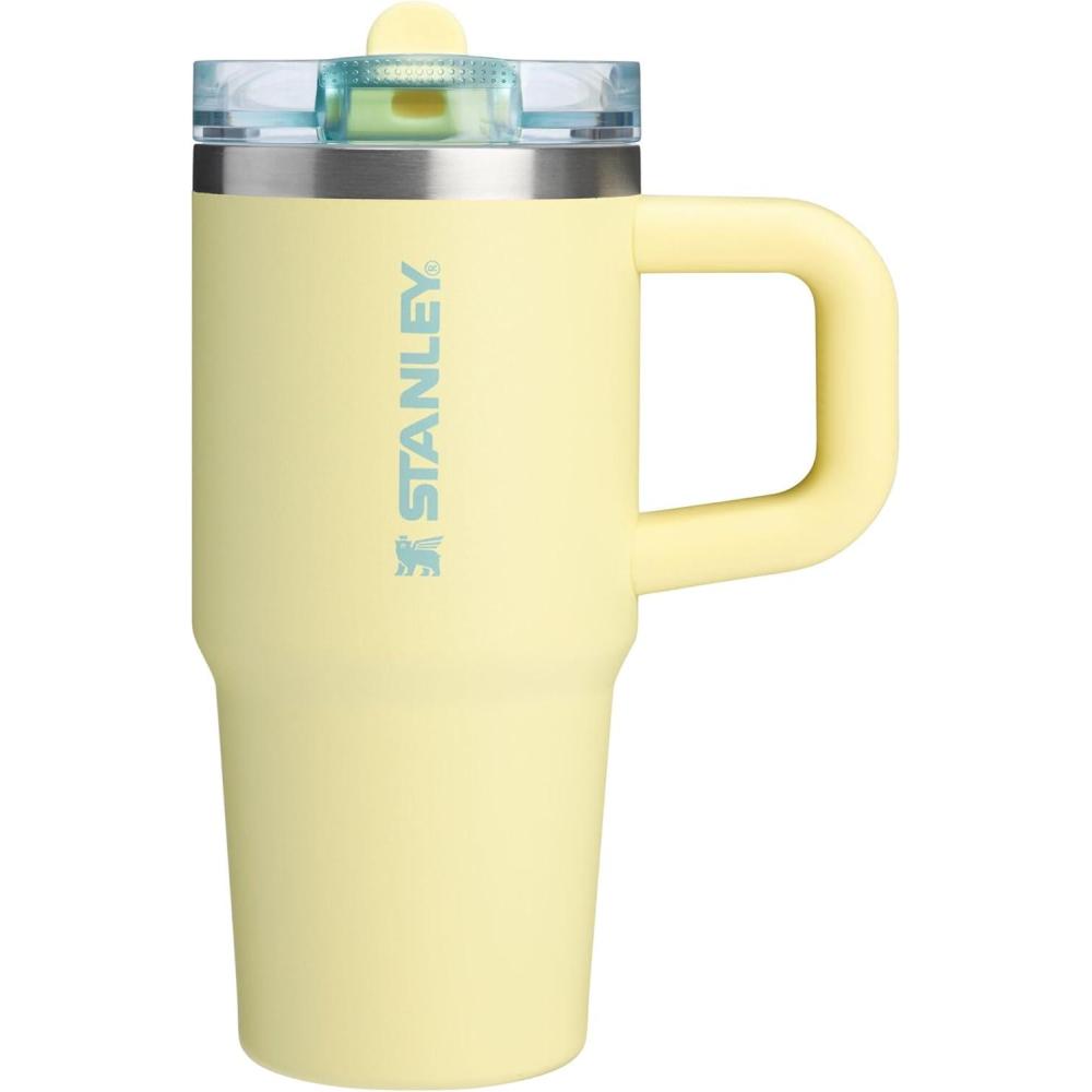imageSTANLEY Quencher ProTour Flip Straw Tumbler with Leakproof Lid  BuiltIn Straw ampamp Handle  Cupholder Compatible for Travel  Insulated Stainless Steel Cup  BPAFreePomelo