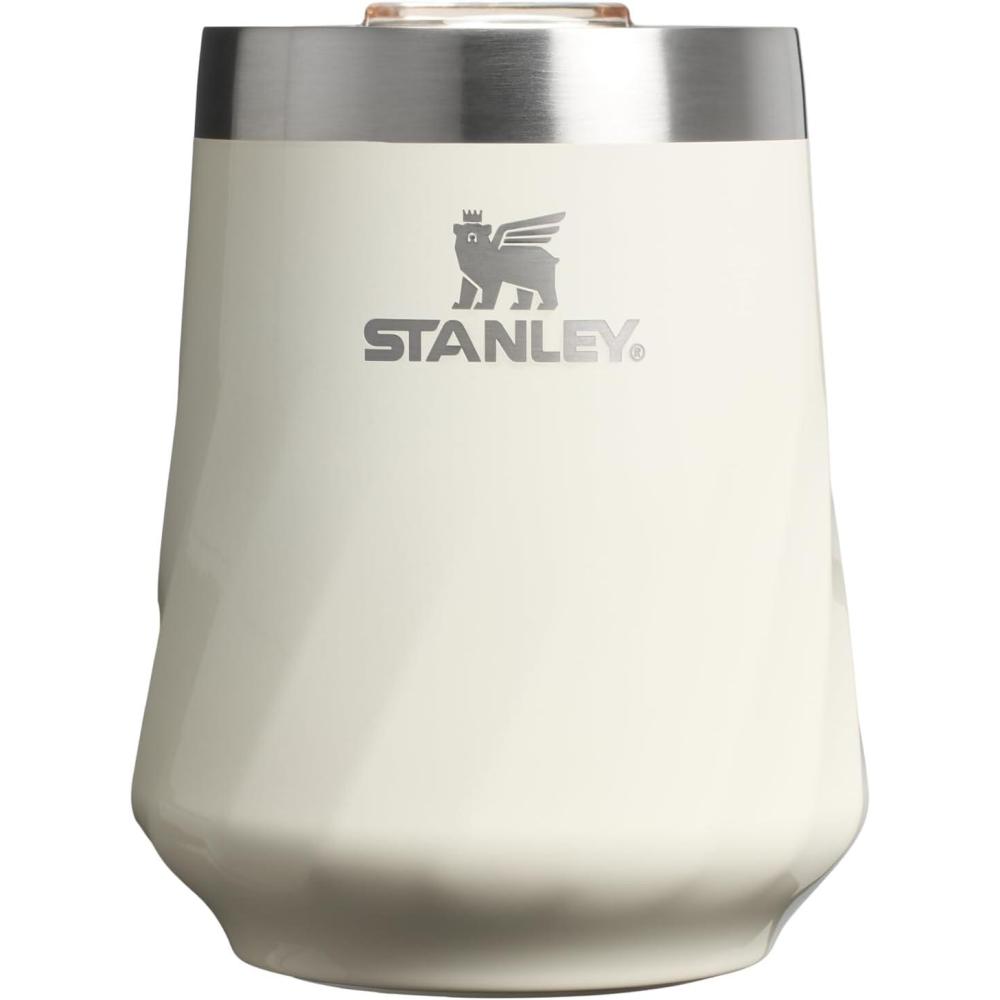 imageSTANLEY The Reserve Textured Wine Tumbler  11oz  SplashProof Lid  Cold Drinks ampamp Cocktail Cup  Insulated Stainless Steel Wine Glass  Wisteria ShineCream Gloss