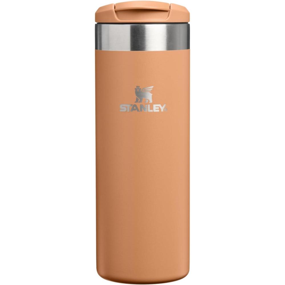 imageStanley AeroLight Transit Bottle 20 oz Locking Drink Through Lid Leak Resistant Water Bottle or Coffee Travel Mug Lightweight Insulated Stainless Steel BPAFree Rose QuartzToast