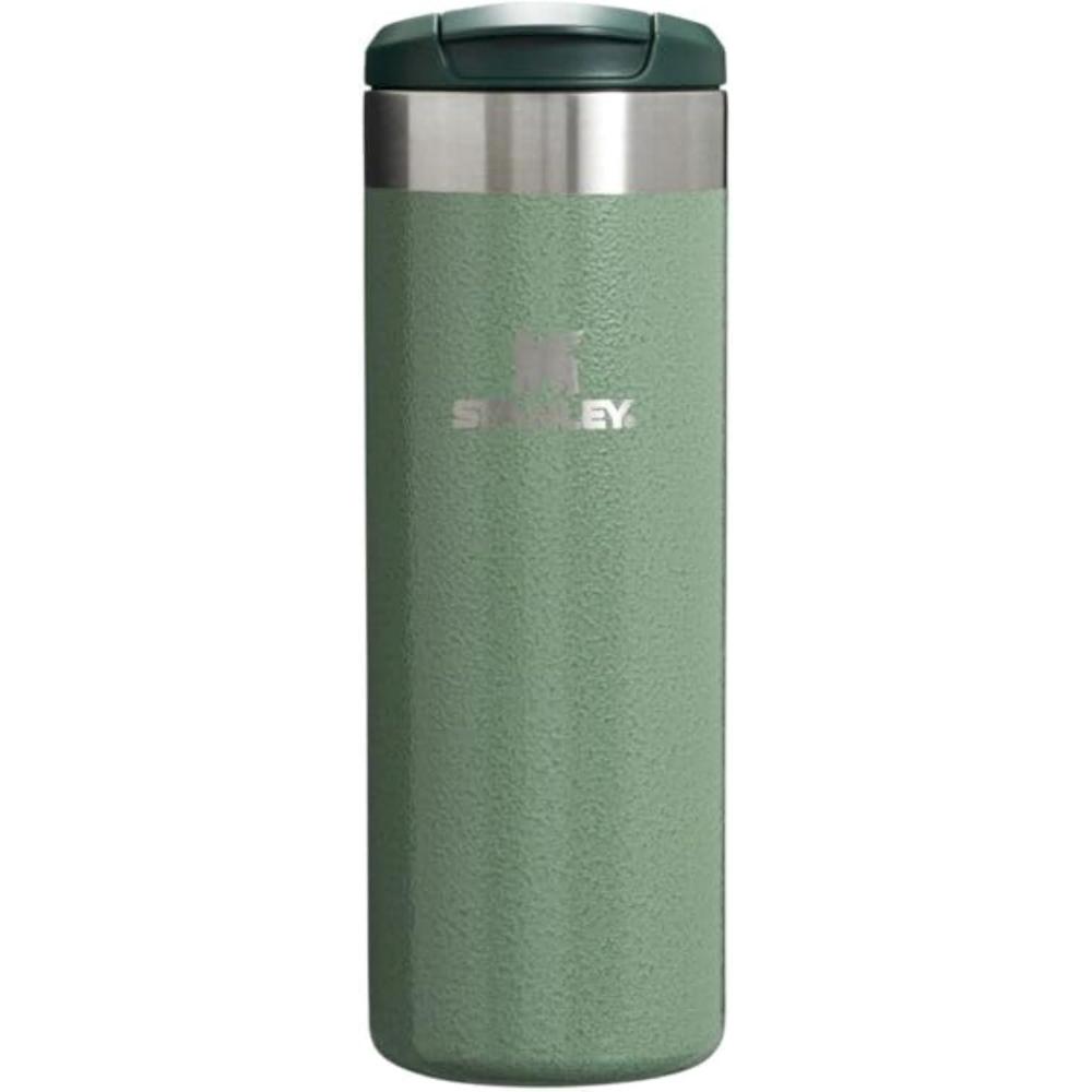 imageStanley AeroLight Transit Bottle 20 oz  Locking Drink Through Lid  Leak Resistant Water Bottle or Coffee Travel Mug  Lightweight Insulated Stainless Steel  BPAFree  Rose QuartzHammertone Green
