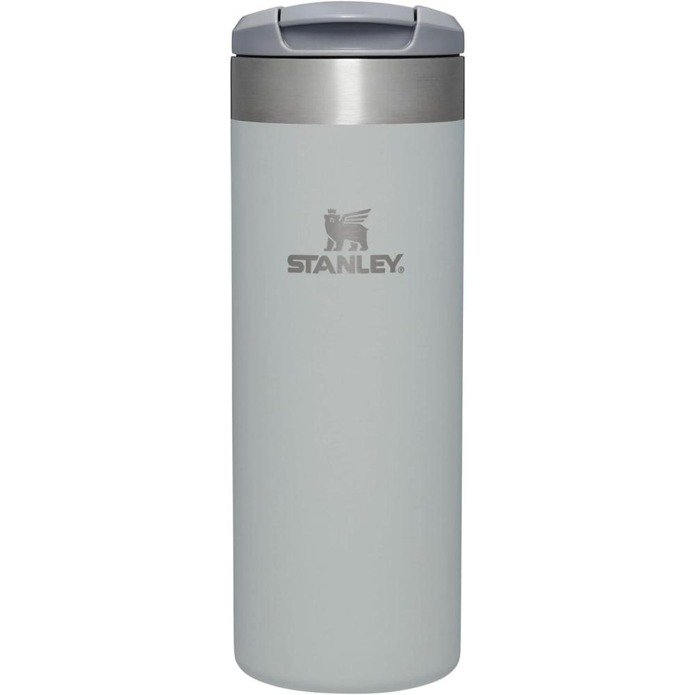 imageStanley AeroLight Transit Bottle 20 oz  Locking Drink Through Lid  Leak Resistant Water Bottle or Coffee Travel Mug  Lightweight Insulated Stainless Steel  BPAFree  Rose QuartzFog Glimmer