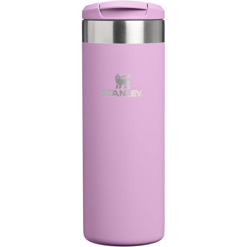 imageStanley AeroLight Transit Bottle 20 oz  Locking Drink Through Lid  Leak Resistant Water Bottle or Coffee Travel Mug  Lightweight Insulated Stainless Steel  BPAFree  Rose QuartzLilac