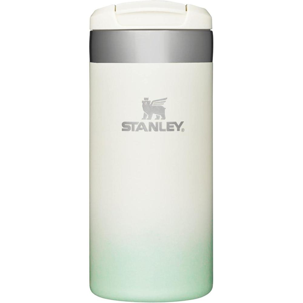 imageStanley AeroLight Transit Bottle 20 oz Locking Drink Through Lid Leak Resistant Water Bottle or Coffee Travel Mug Lightweight Insulated Stainless Steel BPAFree Rose QuartzCream