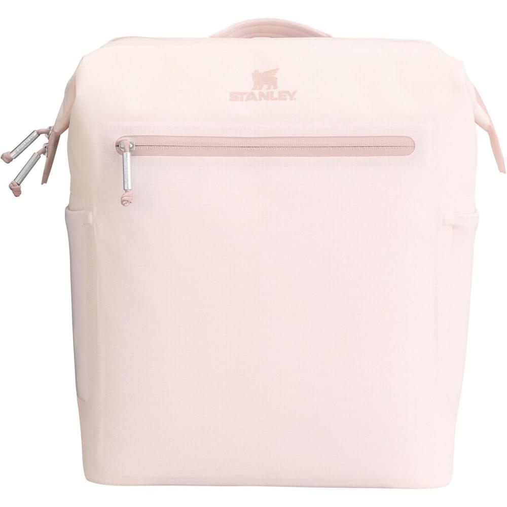 imageStanley All Day Madeleine Backpack Soft Cooler 20 Can Cooler with Handle and Shoulder Straps Insulated Travel Bag with Zipper BPAFreeRose Quartz