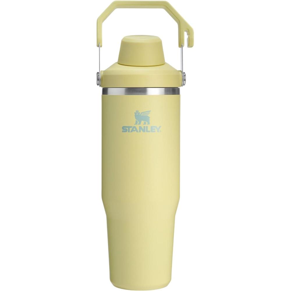 imageStanley IceFlow 20 Fast Flow Tumbler with Handle 40 oz Twist On Angled Spout Lid Leakproof Water Bottle Insulated Stainless Steel BPAFree Black 20Pomelo