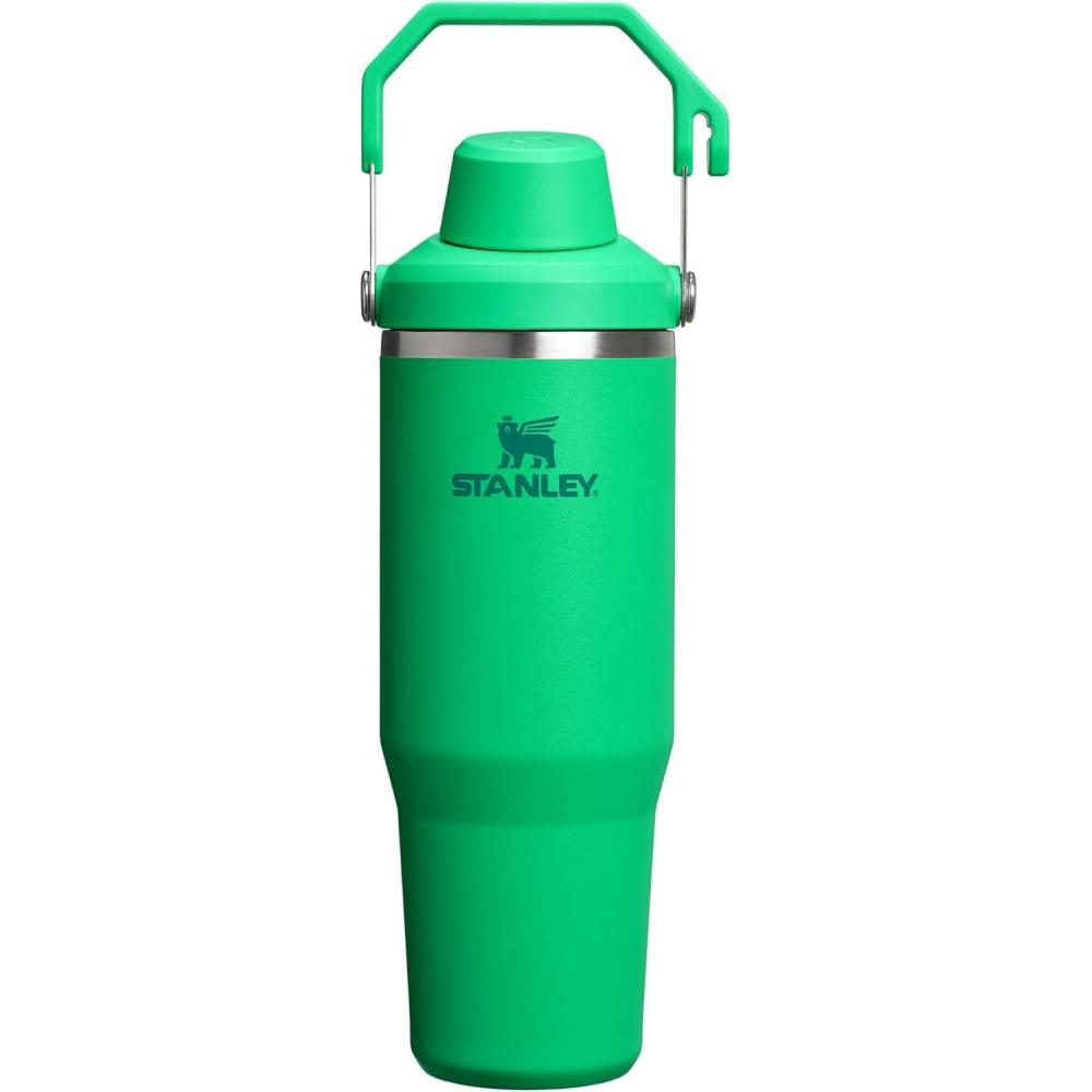 imageStanley IceFlow 20 Fast Flow Tumbler with Handle 40 oz Twist On Angled Spout Lid Leakproof Water Bottle Insulated Stainless Steel BPAFree Black 20Meadow
