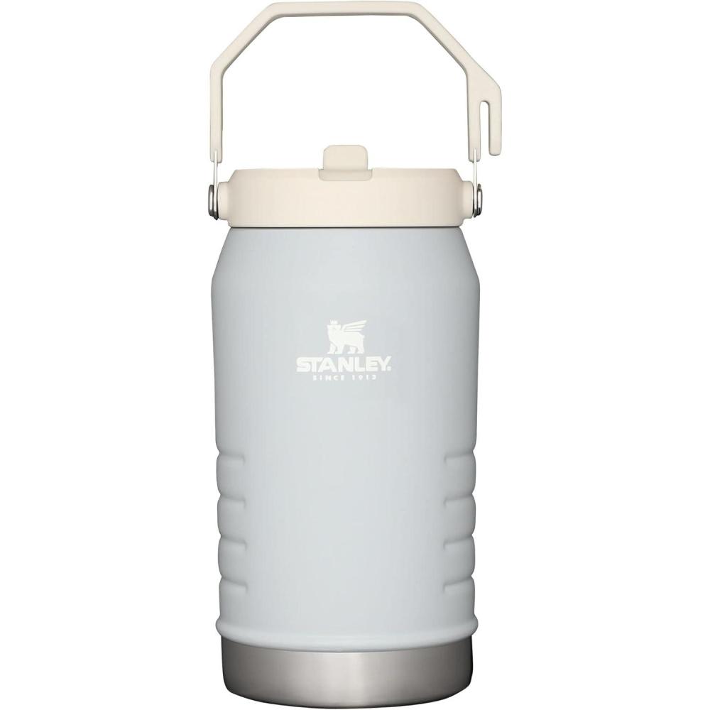 imageStanley IceFlow Flip Straw Jug with Handle 40 oz Twist On Lid and Flip Up Straw  Leak Resistant for Travel and Sports  Insulated Stainless Steel  BPAFree  LilacCloud