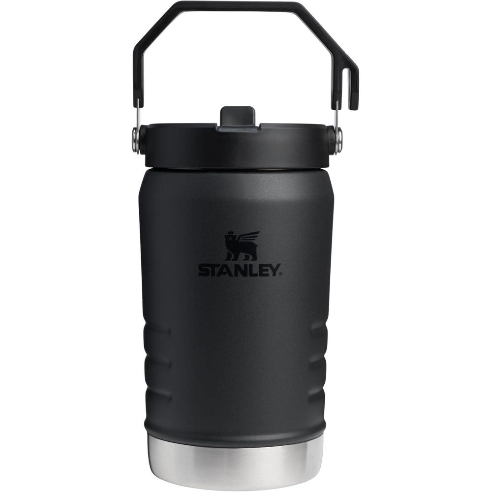 imageStanley IceFlow Flip Straw Jug with Handle 40 oz Twist On Lid and Flip Up Straw Leak Resistant for Travel and Sports Insulated Stainless Steel BPAFree LilacBlack 20
