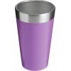 STANLEY Adventure Stacking Beer Pint Glass | Stackable Drinking Cup for Cold Beverages | Dishwasher Safe | Insulated Stainless Steel Tumbler | BPA-Free(Hammertone Lilac)
