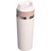 STANLEY Cafe To Go Travel Mug 20 oz | Leakproof Two-Part Drink Through Lid | Tumbler Cup for Coffee, Tea and Drinks | Insulated Stainless Steel Coffee Mug | BPA-Free | Rose Quartz(Rose Quartz)