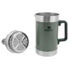 STANLEY Classic Stay-Hot French Press Coffee Maker 48 oz | 5 Minute Brew, 4 Hours Hot | Mesh Filter for Coffee Grounds | Insulated Stainless Steel French Press | BPA-Free | Hammertone Green(Hammertone Green)
