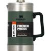 STANLEY Classic Stay-Hot French Press Coffee Maker 48 oz | 5 Minute Brew, 4 Hours Hot | Mesh Filter for Coffee Grounds | Insulated Stainless Steel French Press | BPA-Free | Hammertone Green(Hammertone Green)