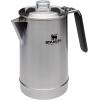 STANLEY Coffee Percolator 1.1QT, Stainless Steel Wide Mouth Coffee Press,Large Capacity, Ergonomic Handle, Dishwasher Safe(1.1QT)