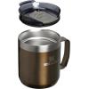 STANLEY Everyday Camp Mug | Drink Through Lid | Cup for Coffee, Tea and Drinks | Insulated Stainless Steel Coffee Mug | BPA-Free(Gunshine Metal)