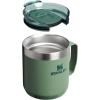 STANLEY Everyday Camp Mug | Drink Through Lid | Cup for Coffee, Tea and Drinks | Insulated Stainless Steel Coffee Mug | BPA-Free(Hammertone Green)