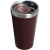 STANLEY Everyday Tumbler 16 oz | Press Fit Drink Through Lid | Beverage, Coffee, and Cocktail Cup | Insulated Stainless Steel Wine Glass | BPA-Free | Twilight Gold PVD(Mahogany Grid)