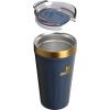 STANLEY Everyday Tumbler 16 oz | Press Fit Drink Through Lid | Beverage, Coffee, and Cocktail Cup | Insulated Stainless Steel Wine Glass | BPA-Free | Twilight Gold PVD(Twilight Gold)