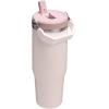 STANLEY IceFlow 2.0 Flip Straw Tumbler with Handle 30 oz | Twist On Lid and Flip Up Straw | Leak Resistant Water Bottle | Insulated Stainless Steel | BPA-Free | Rose Quartz