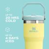 STANLEY IceFlow 2.0 Flip Straw Tumbler with Handle 30 oz | Twist On Lid and Flip Up Straw | Leak Resistant Water Bottle | Insulated Stainless Steel | BPA-Free | Hydrangea(Azure)