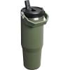 STANLEY IceFlow 2.0 Flip Straw Tumbler with Handle 30 oz | Twist On Lid and Flip Up Straw | Leak Resistant Water Bottle | Insulated Stainless Steel | BPA-Free | Hydrangea(Dried Pine)