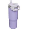 STANLEY IceFlow 2.0 Flip Straw Tumbler with Handle 30 oz | Twist On Lid and Flip Up Straw | Leak Resistant Water Bottle | Insulated Stainless Steel | BPA-Free | Hydrangea(Lavender)