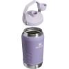 STANLEY IceFlow Fast Flow Jug with Handle 40 oz | Twist On Angled Spout Lid | Leakproof for Travel and Sports | Insulated Stainless Steel | BPA-Free | Polar(Lavender)