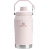 STANLEY IceFlow Fast Flow Jug with Handle 40 oz | Twist On Angled Spout Lid | Leakproof for Travel and Sports | Insulated Stainless Steel | BPA-Free | Polar(Rose Quartz 2.0)