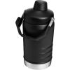 STANLEY IceFlow Fast Flow Jug with Handle 40 oz | Twist On Angled Spout Lid | Leakproof for Travel and Sports | Insulated Stainless Steel | BPA-Free | Polar(Black)