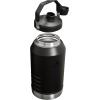 STANLEY IceFlow Fast Flow Jug with Handle 40 oz | Twist On Angled Spout Lid | Leakproof for Travel and Sports | Insulated Stainless Steel | BPA-Free | Polar(Black 2.0)