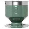 STANLEY Perfect Brew Pour Over | Manual Single Cup Coffee Maker | Drip Coffee Maker with Reusable Filter | Easy Clean Stainless Steel | BPA-Free | Hammertone Green(Hammertone Green)