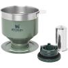 STANLEY Perfect Brew Pour Over | Manual Single Cup Coffee Maker | Drip Coffee Maker with Reusable Filter | Easy Clean Stainless Steel | BPA-Free | Hammertone Green(Hammertone Green)