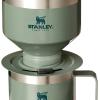 STANLEY Perfect Brew Pour Over Set | 12 oz Camp Mug with Lid Included | Drip Coffee Maker with Reusable Filter | Insulated Stainless Steel | BPA-Free | Hammertone Green(Hammertone Green)