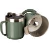 STANLEY Perfect Brew Pour Over Set | 12 oz Camp Mug with Lid Included | Drip Coffee Maker with Reusable Filter | Insulated Stainless Steel | BPA-Free | Hammertone Green(Hammertone Green)