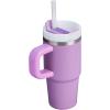 STANLEY Quencher H2.0 Tumbler with Handle and Straw 30 oz | Flowstate 3-Position Lid | Cup Holder Compatible for Travel | Insulated Stainless Steel Cup | BPA-Free | Rose Quartz 2.0(Lilac)