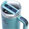 STANLEY Quencher H2.0 Tumbler with Handle and Straw 30 oz | Flowstate 3-Position Lid | Cup Holder Compatible for Travel | Insulated Stainless Steel Cup | BPA-Free | Rose Quartz 2.0(Agave)
