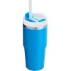 STANLEY Quencher H2.0 Tumbler with Handle and Straw 30 oz | Flowstate 3-Position Lid | Cup Holder Compatible for Travel | Insulated Stainless Steel Cup | BPA-Free | Rose Quartz 2.0(Azure)