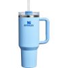 STANLEY Quencher H2.0 Tumbler with Handle and Straw 30 oz | Flowstate 3-Position Lid | Cup Holder Compatible for Travel | Insulated Stainless Steel Cup | BPA-Free | Rose Quartz 2.0(Oasis Cornflower Gloss)