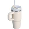 STANLEY Quencher H2.0 Tumbler with Handle and Straw 30 oz | Flowstate 3-Position Lid | Cup Holder Compatible for Travel | Insulated Stainless Steel Cup | BPA-Free | Rose Quartz 2.0(Cream 2.0)