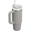 STANLEY Quencher H2.0 Tumbler with Handle and Straw 30 oz | Flowstate 3-Position Lid | Cup Holder Compatible for Travel | Insulated Stainless Steel Cup | BPA-Free | Rose Quartz 2.0(Ash)