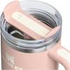 STANLEY Quencher H2.0 Tumbler with Handle and Straw 30 oz | Flowstate 3-Position Lid | Cup Holder Compatible for Travel | Insulated Stainless Steel Cup | BPA-Free | Rose Quartz 2.0(Oasis Peach Whip Gloss)