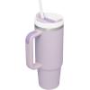 STANLEY Quencher H2.0 Tumbler with Handle and Straw 30 oz | Flowstate 3-Position Lid | Cup Holder Compatible for Travel | Insulated Stainless Steel Cup | BPA-Free | Rose Petal Shimmer(Orchid)