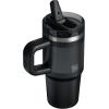 STANLEY Quencher ProTour Flip Straw Tumbler with Leakproof Lid | Built-In Straw & Handle | Cupholder Compatible for Travel | Insulated Stainless Steel Cup | BPA-Free(Black Fade)