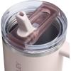 STANLEY Quencher ProTour Flip Straw Tumbler with Leakproof Lid | Built-In Straw & Handle | Cupholder Compatible for Travel | Insulated Stainless Steel Cup | BPA-Free(Rose Quartz)