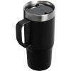 STANLEY The Everyday Suburban Mug | 16 oz | Drink Through Lid | Cup for Coffee, Tea and Drinks | Insulated Stainless Steel Coffee Mug | BPA-Free | Rose Quartz(Black 2.0)