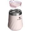 STANLEY The Reserve Textured Wine Tumbler | 11oz | Splash-Proof Lid | Cold Drinks & Cocktail Cup | Insulated Stainless Steel Wine Glass | Wisteria Shine(Rose Quartz Gloss)
